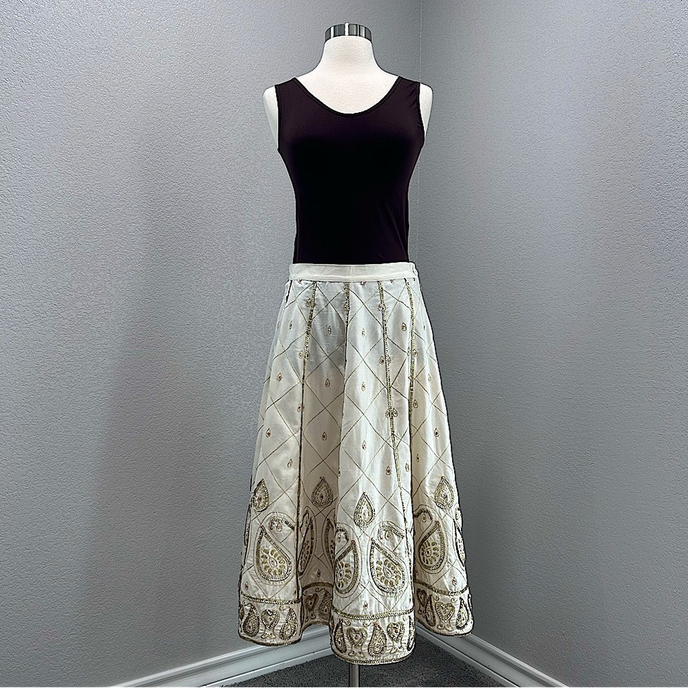 WD.NY Silk & Sequin Skirt + C’est Moi Tank
